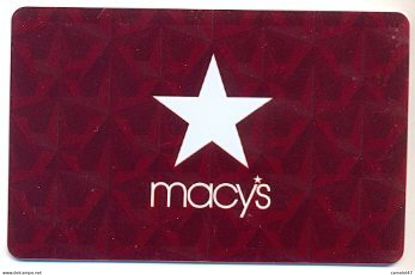 Macy's, U.S.A., Carte Cadeau Pour Collection, Sans Valeur # Macys-155 - Cadeaubonnen En Spaarkaarten