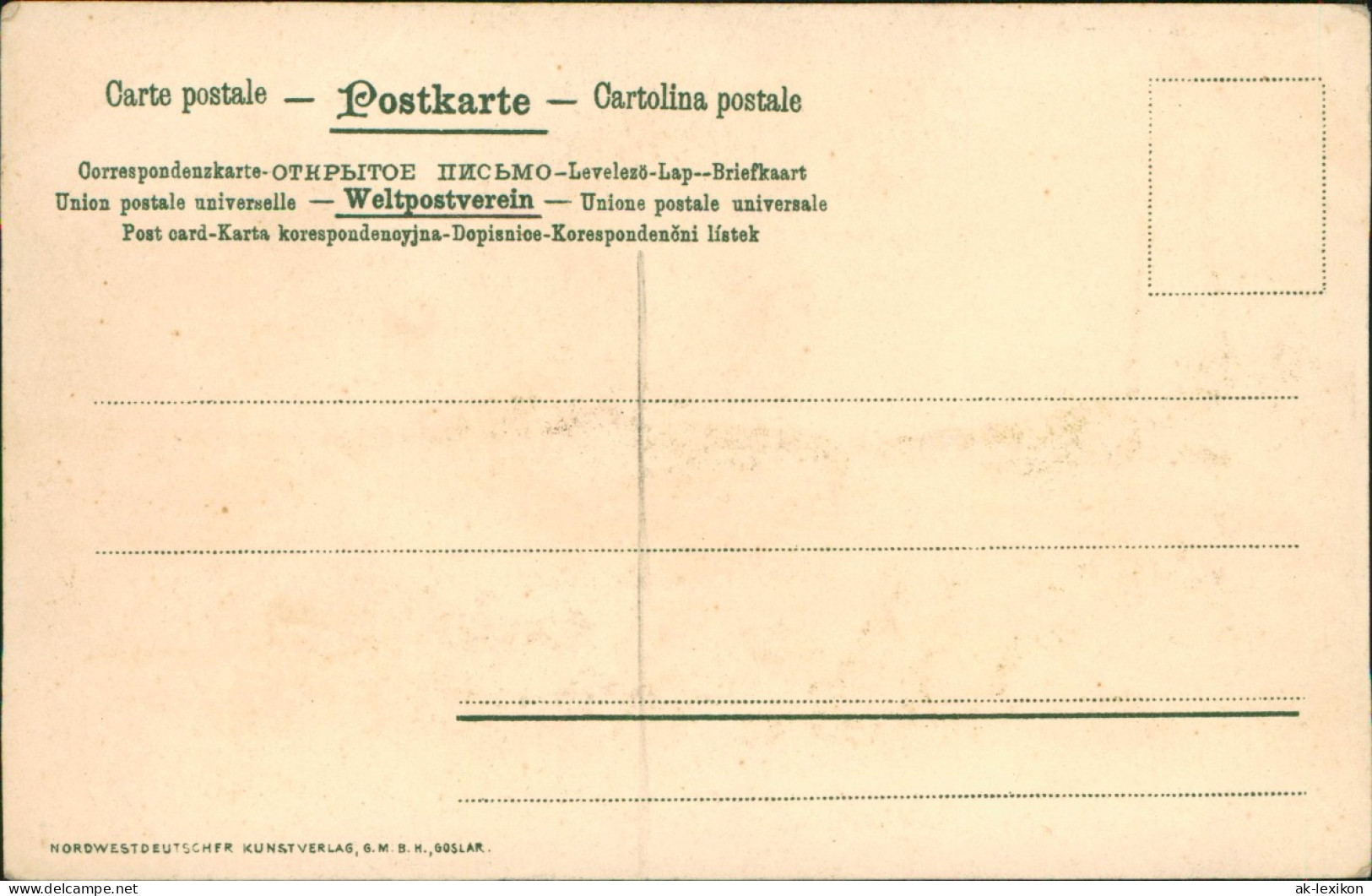 Ansichtskarte Worpswede S. WENCKE Künstlerkarte Herbststimmung 1915 - Worpswede