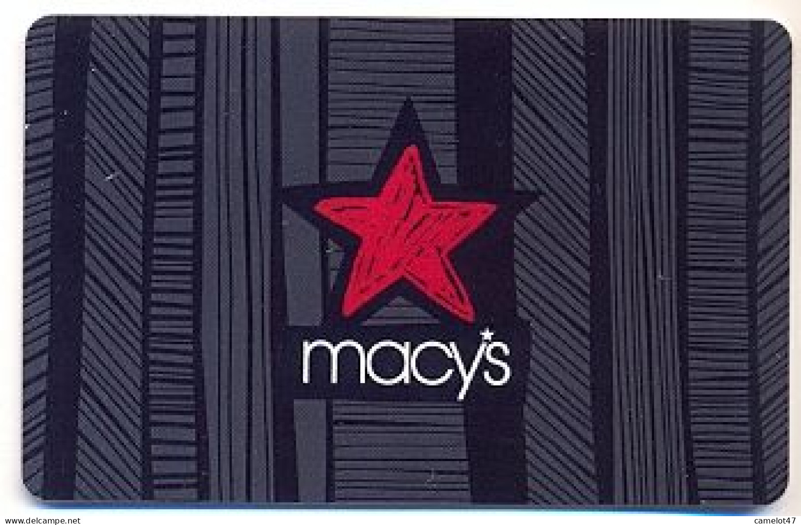 Macy's, U.S.A., Carte Cadeau Pour Collection, Sans Valeur # Macys-156 - Gift And Loyalty Cards