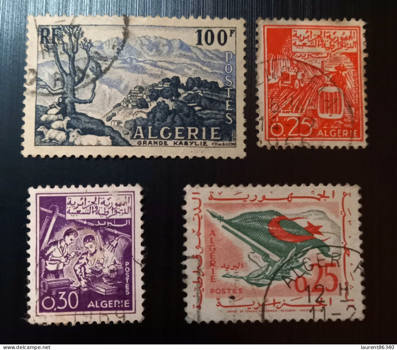 Algérie 1955 Grand Kabylie , 1963 "Return Of Peace"& 1964 -1965 Social Development - Oblitérés