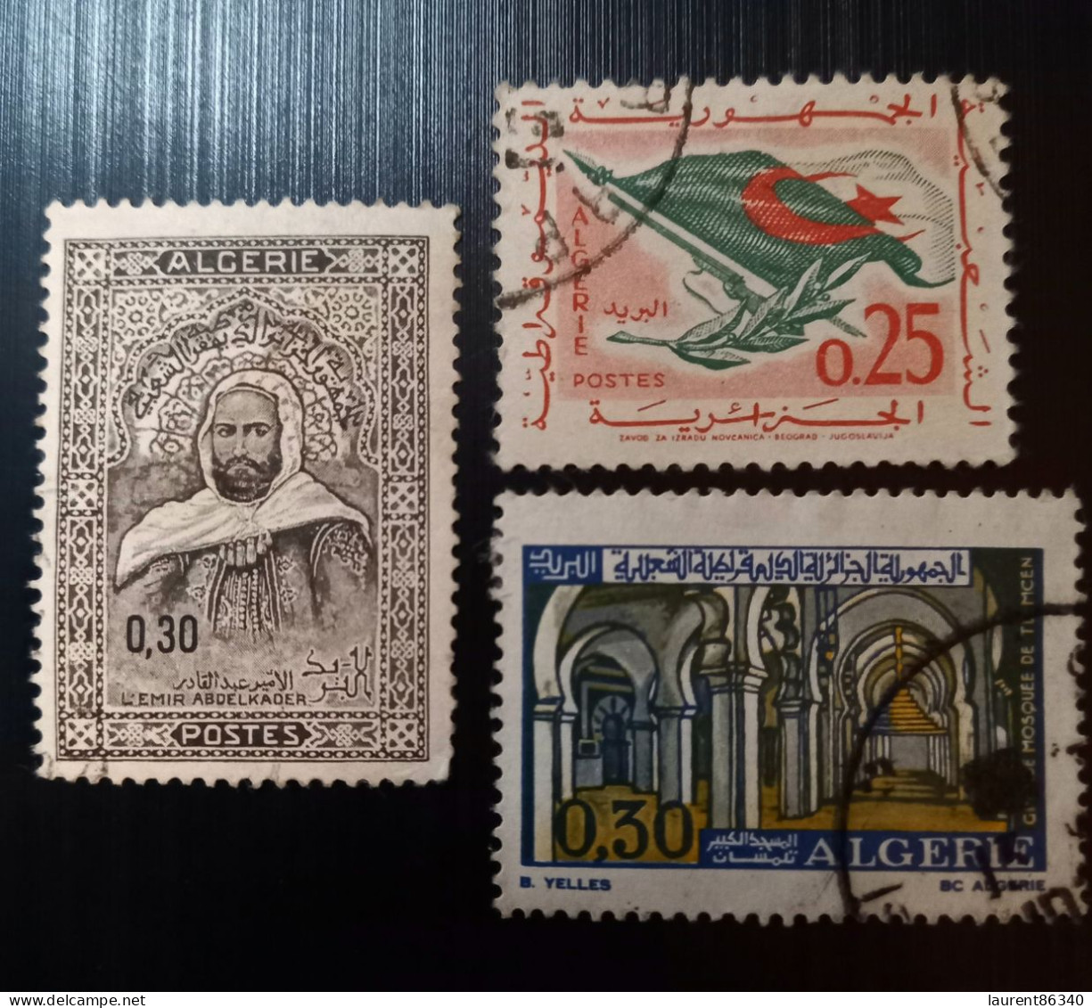 Algérie 1963 "Return Of Peace" , 1968 Abd El-Kader  Modèle: Mohamed Racim & 1970 Mosquées  Modèle: B. Yelles - Used Stamps
