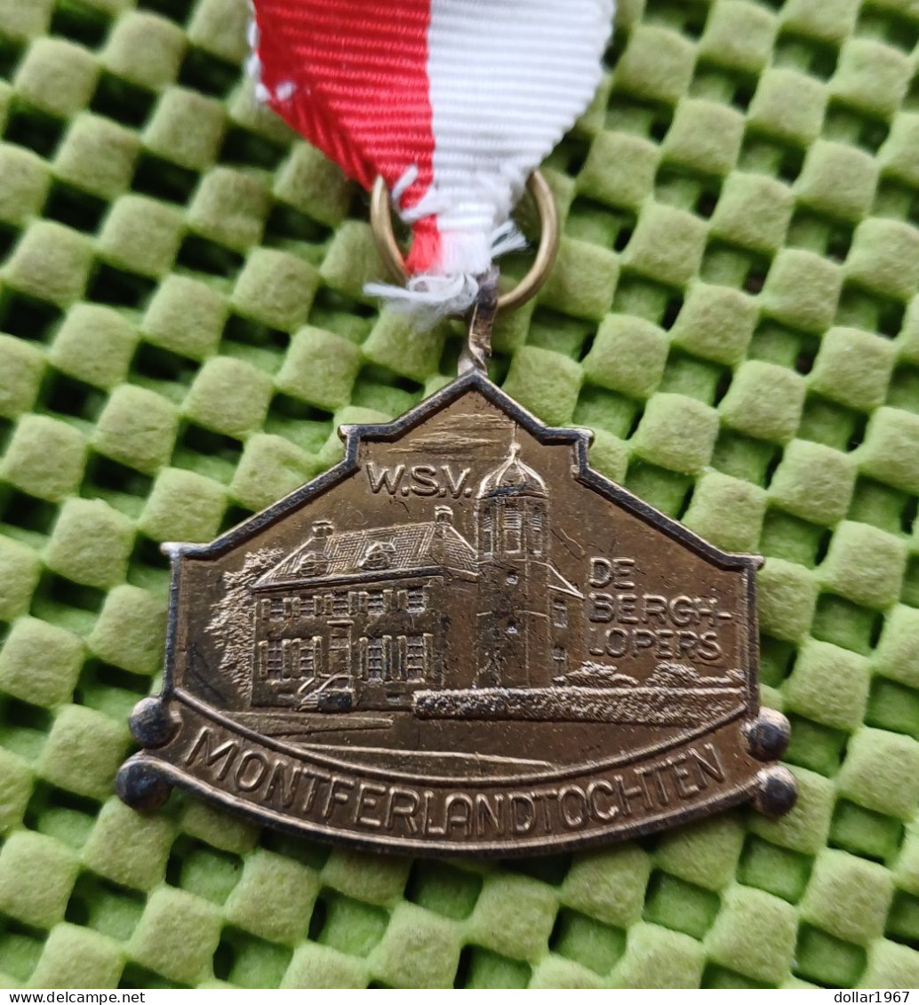 Medaille -  W.S..V. De Bergh-Lopers Montferlandtochten .  -  Original Foto  !!  Medallion  Dutch - Sonstige & Ohne Zuordnung