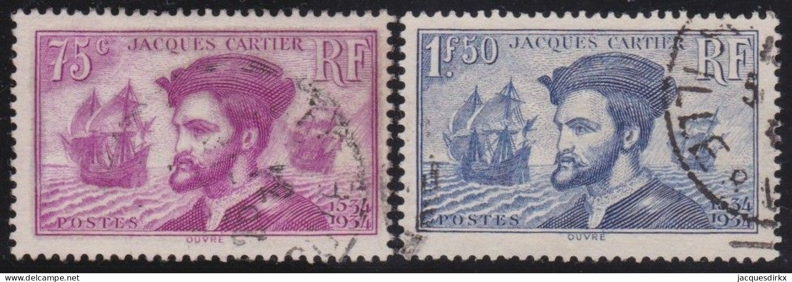 France  .  Y&T   .   296/297      .     O      .     Oblitéré - Used Stamps