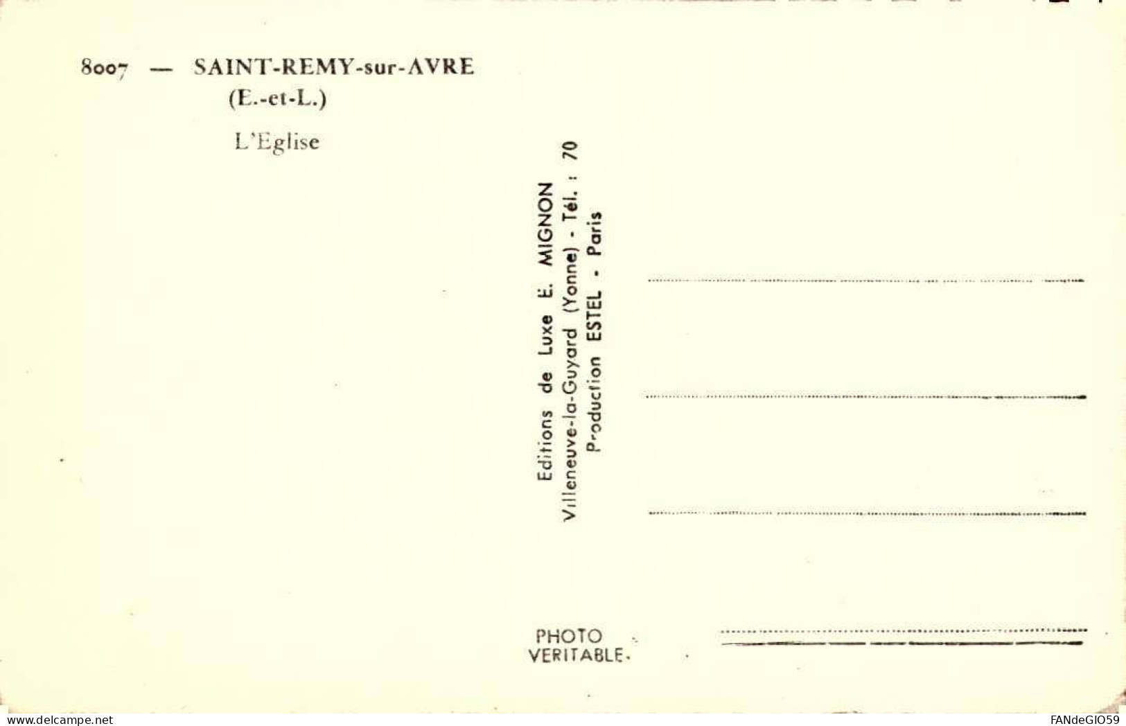 28. Saint-Rémy-sur-Avre L'église  ///  32 - Otros & Sin Clasificación