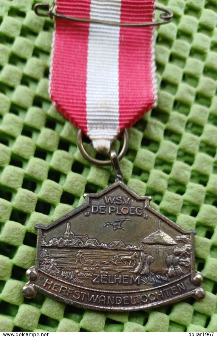 Medaille -  W.S.V. De Ploeg , Zelhem - Herfstwandeltochten .  -  Original Foto  !!  Medallion  Dutch - Autres & Non Classés