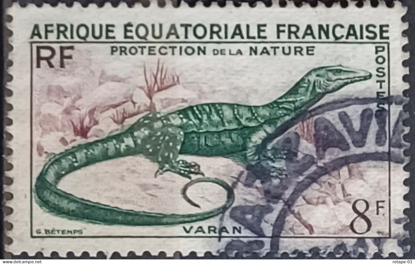 Afrique Equatoriale Française  1955,  YT N°231  O,  Cote YT 1,5€ - Oblitérés