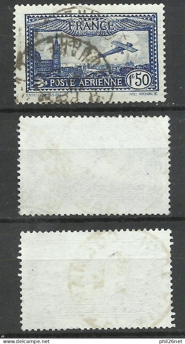 France Poste Aérienne N°6 Et 6 Bleu Clair  Et 6 Outremer  Oblitérés B/TB      Voir Scans   Soldé ! ! ! - Gebraucht