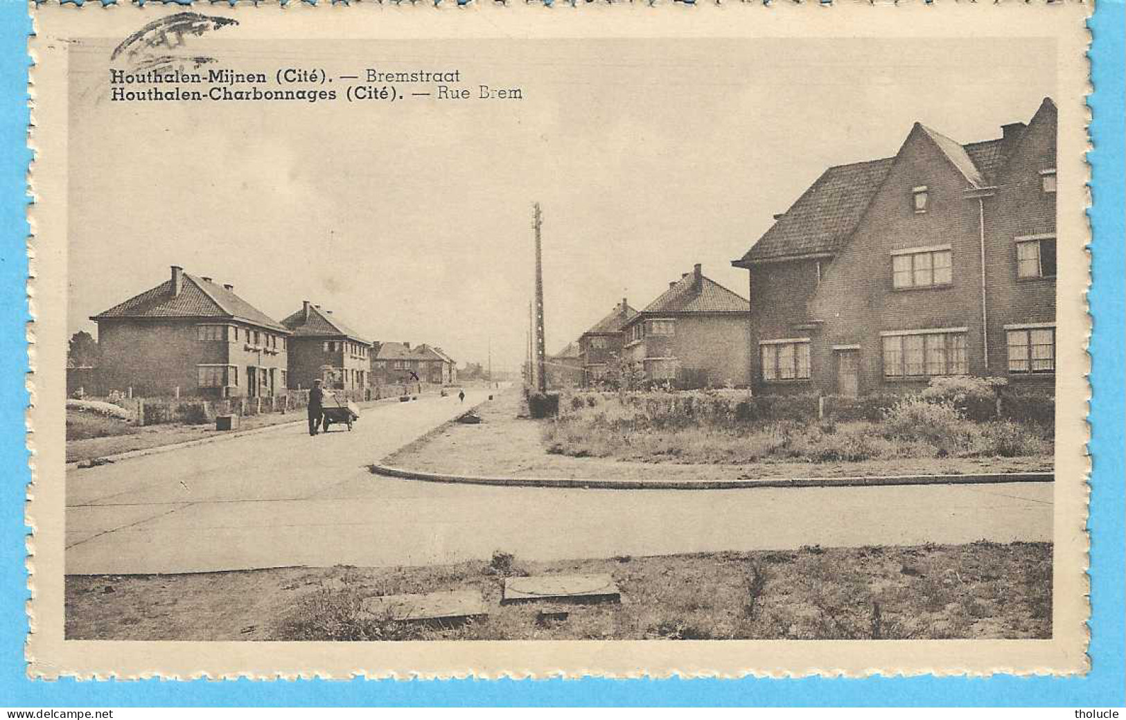 Houthalen-Mijnen (Cité)-(Helchteren-Limburg)-1950-Bremstraat-Dorp-Cité Des Charbonnages-Mines-Cachet "Houthalen-1950" - Houthalen-Helchteren