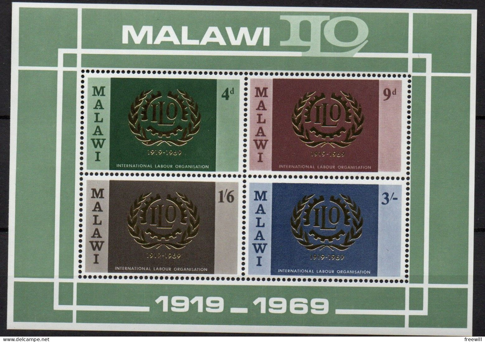 Malawi International Labour Office 1969 XXX - Malawi (1964-...)