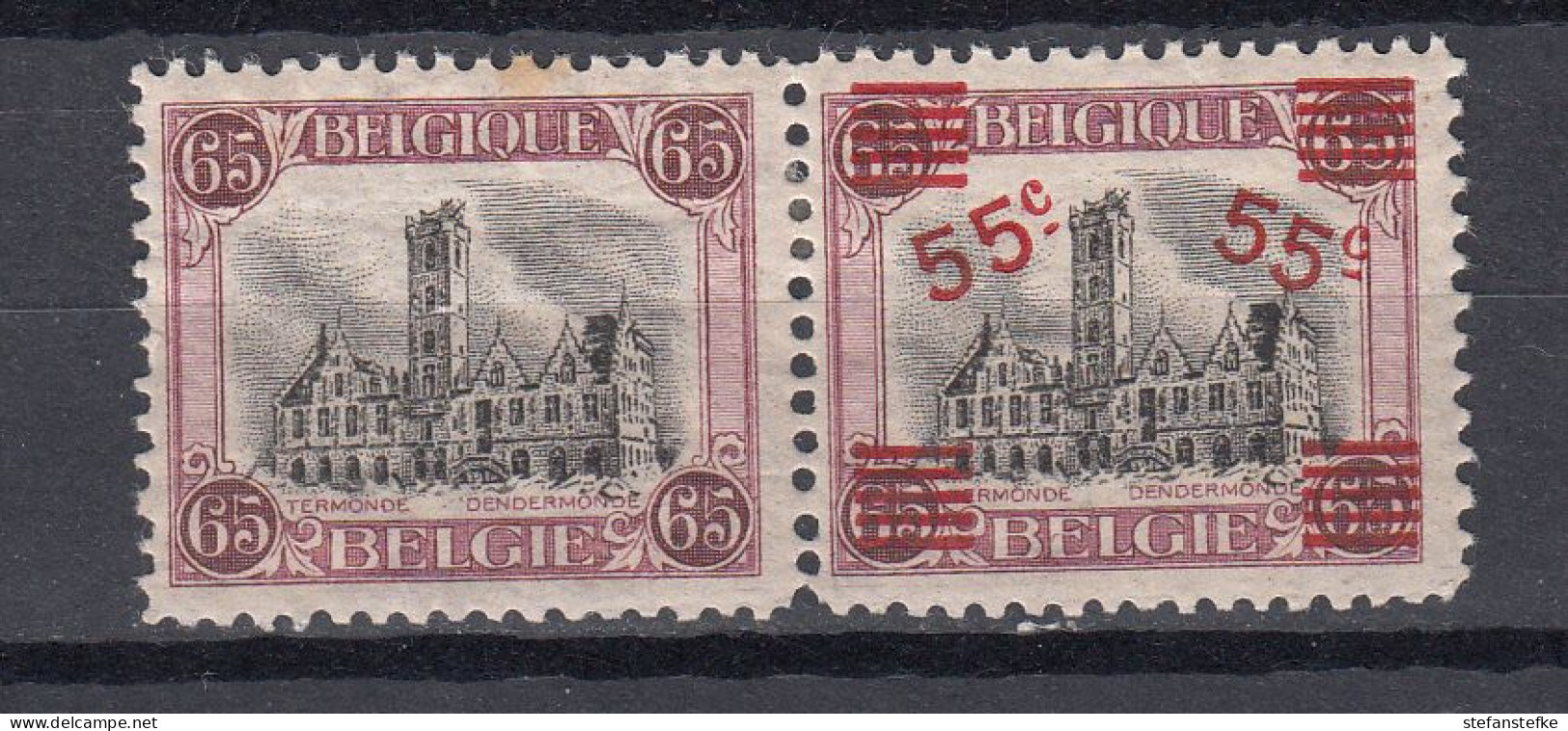Belgie- Belgique Ocb Nr:  188A ** MNH   (zie  Scan) Tache De Rouille - 1918 Rotes Kreuz
