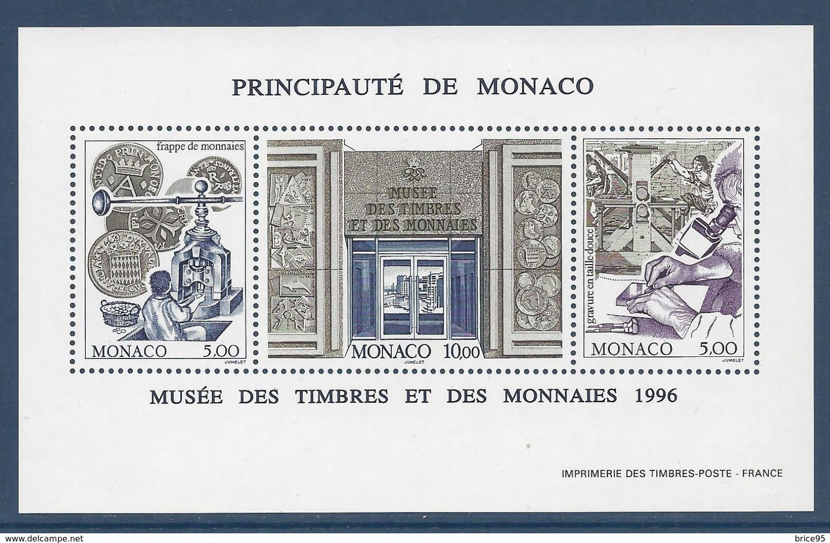 Monaco - Bloc YT N° 73 ** - Neuf Sans Charnière - 1996 - Blocs