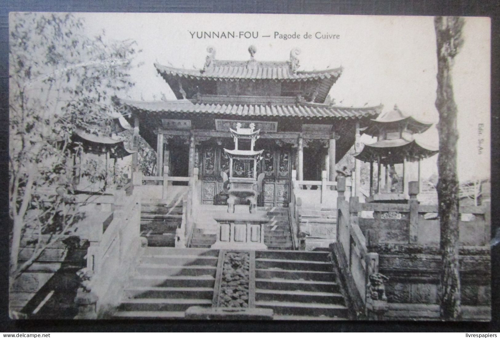 Chine Yunnan Fou Pagode Cuivre Cpa - Chine