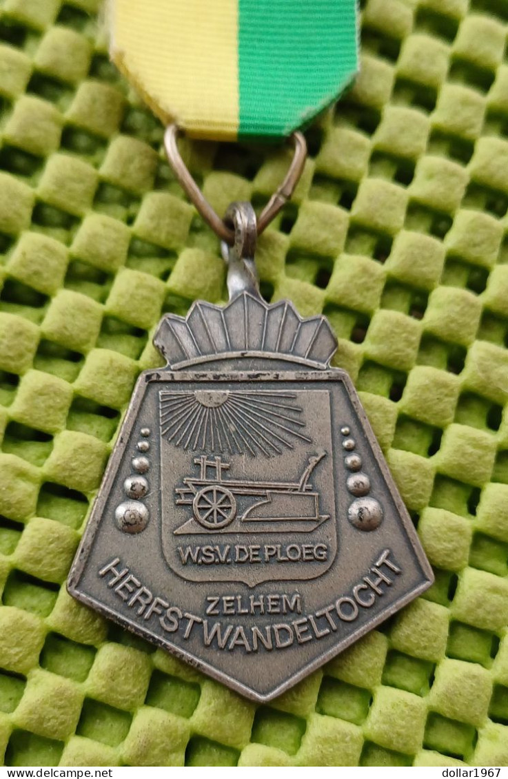 Medaille -   W.S.V. De Ploeg Zelhem - Herfstwandeltocht .  -  Original Foto  !!  Medallion  Dutch - Other & Unclassified