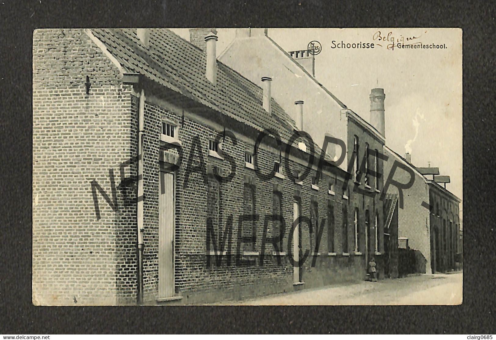 BELGIQUE - SCHOORISSE - SCHORISSE - MAARKEDAL - Gemeenteschool - 1918 - RARE - Maarkedal