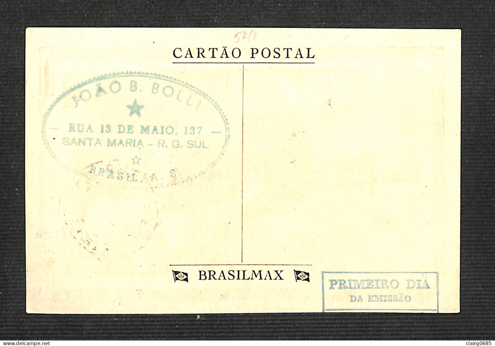 BRÉSIL - BRASIL - Carte Maximum - 1953 - MARIA QUITERIA - Maximumkaarten