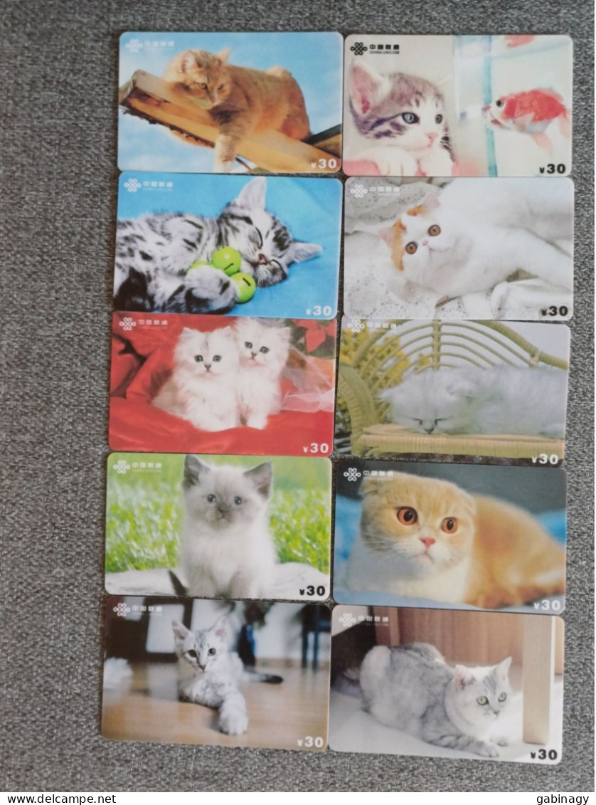 CHINA - CAT-01 - SET OF 10 CARDS - Chine