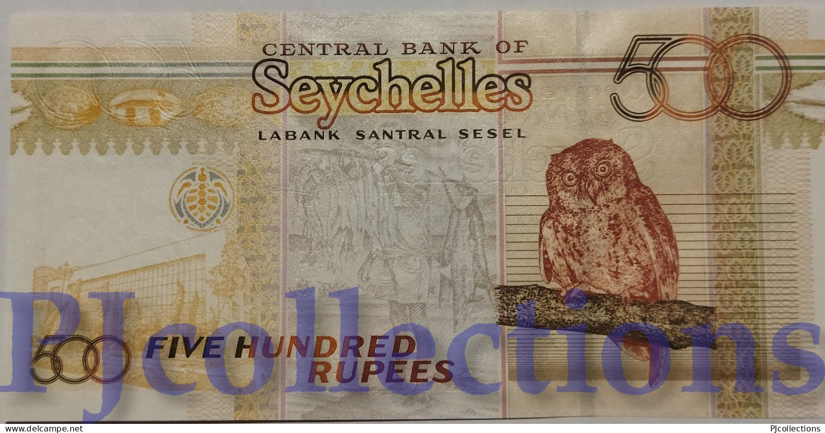 SEYCHELLES 500 RUPEES 2005 PICK 41 UNC LOW SERIAL NUMBER "AA001887" - Seychellen