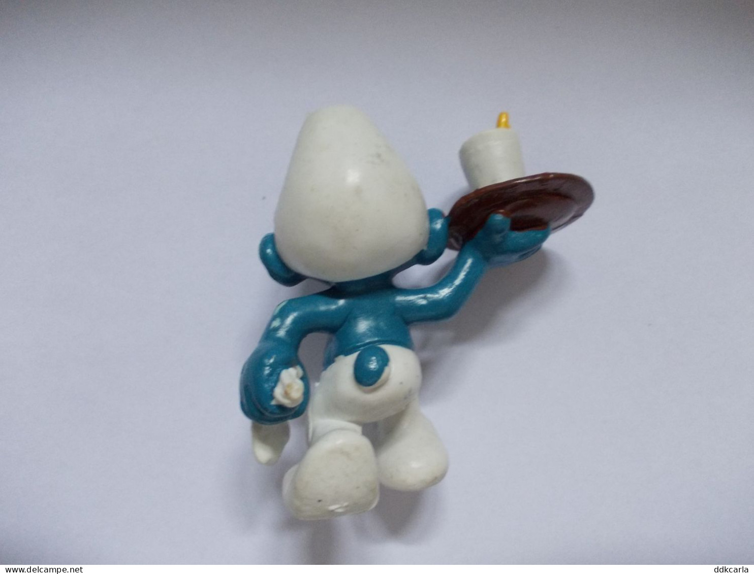 Figurine Schtroumpf / Smurf Met Dienschotel - Schlümpfe