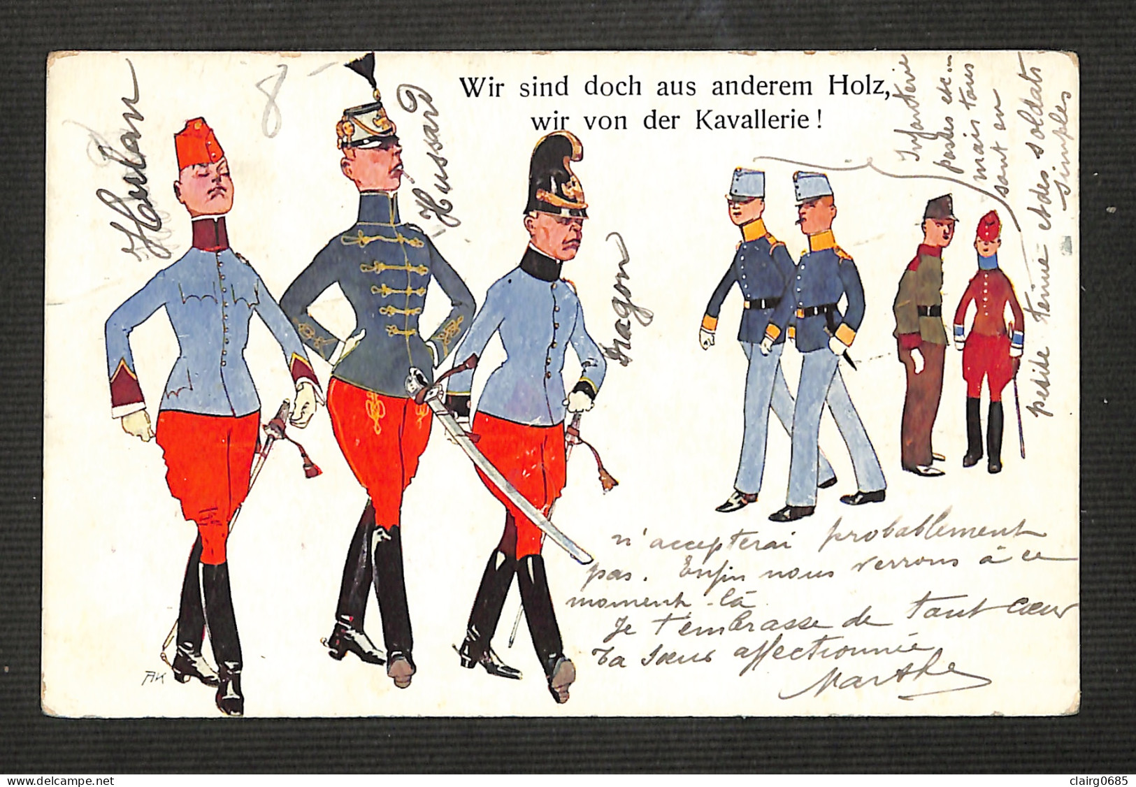 ILLUSTRATEURS - SCHOENPFLUG Fritz - "Wir Sind Doch Anderen Holz, Wir Von Der Kavallerie" - 1911 - Schoenpflug, Fritz