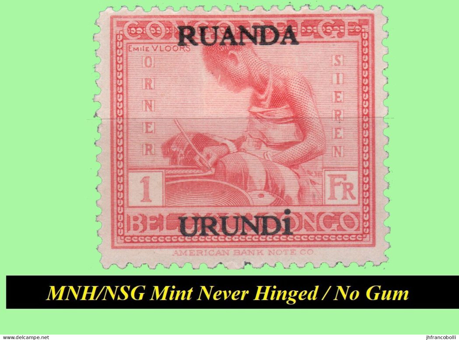 1925 ** RUANDA-URUNDI RU/MNH-NSG RU 062/076 FULL SET VLOORS  -2- ( x 15 stamps ) NO GUM