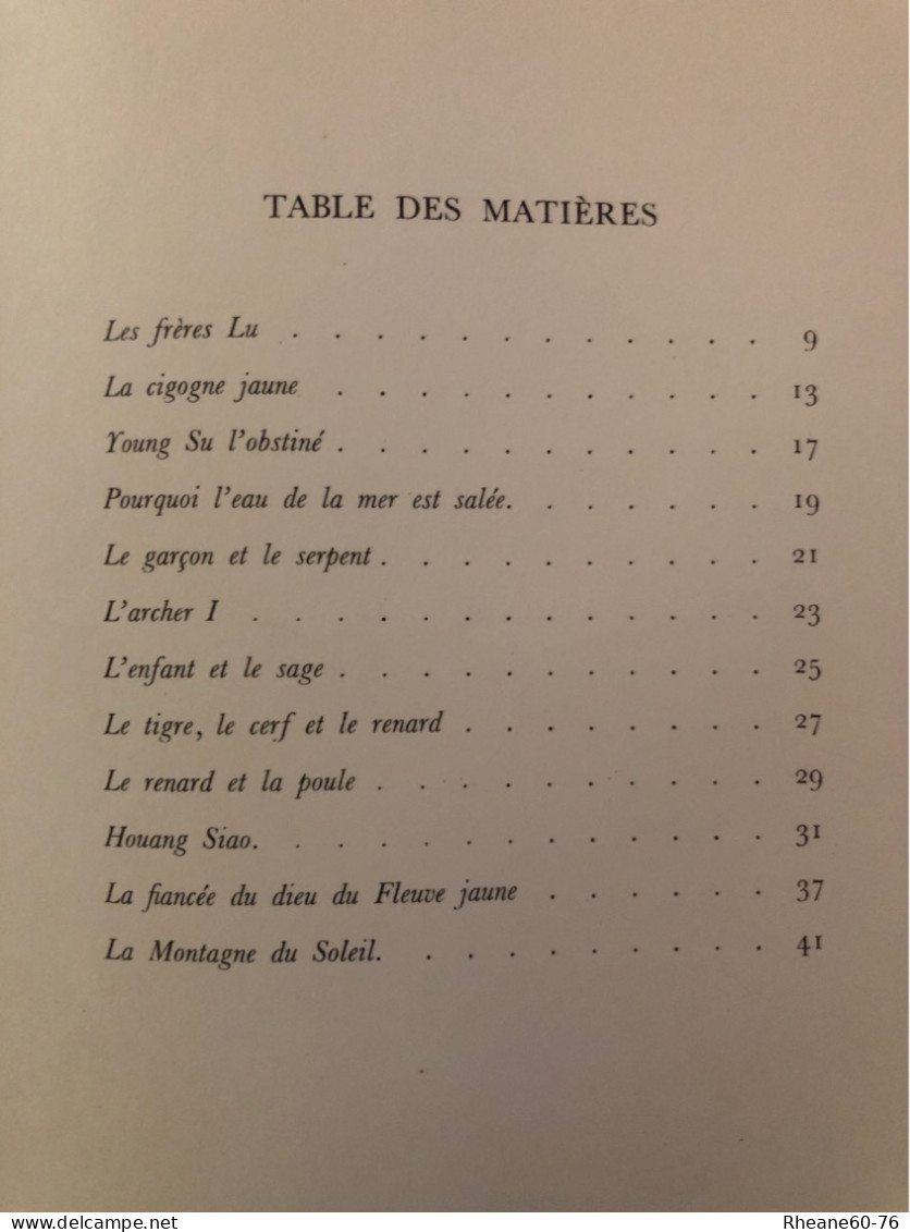 Contes De Chine / Les Frères LU - 1958 - Dessins De N. Kotcherguine - éditions La Farandole - Märchen