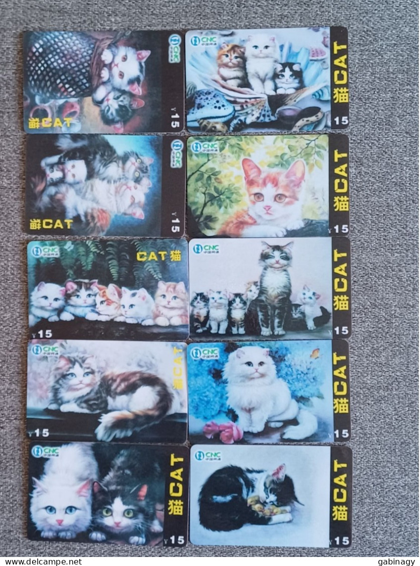 CHINA - CAT-22 - SET OF 10 CARDS - Chine