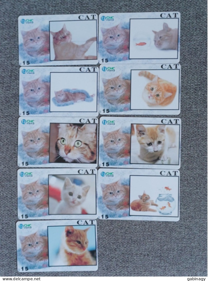 CHINA - CAT-25 - SET OF 9 CARDS - China