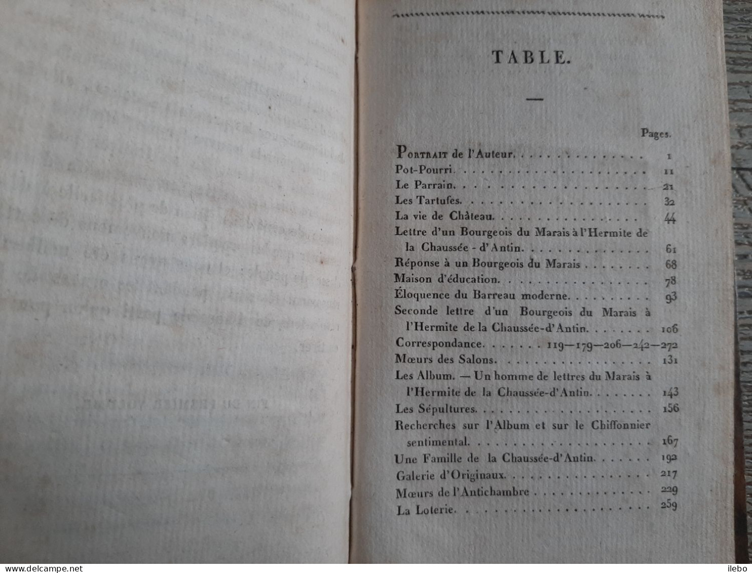 L'hermite De La Chaussée D'antin Observations Sur Les Moeurs Et Usages Parisiens Paris 1813 T1 - Paris