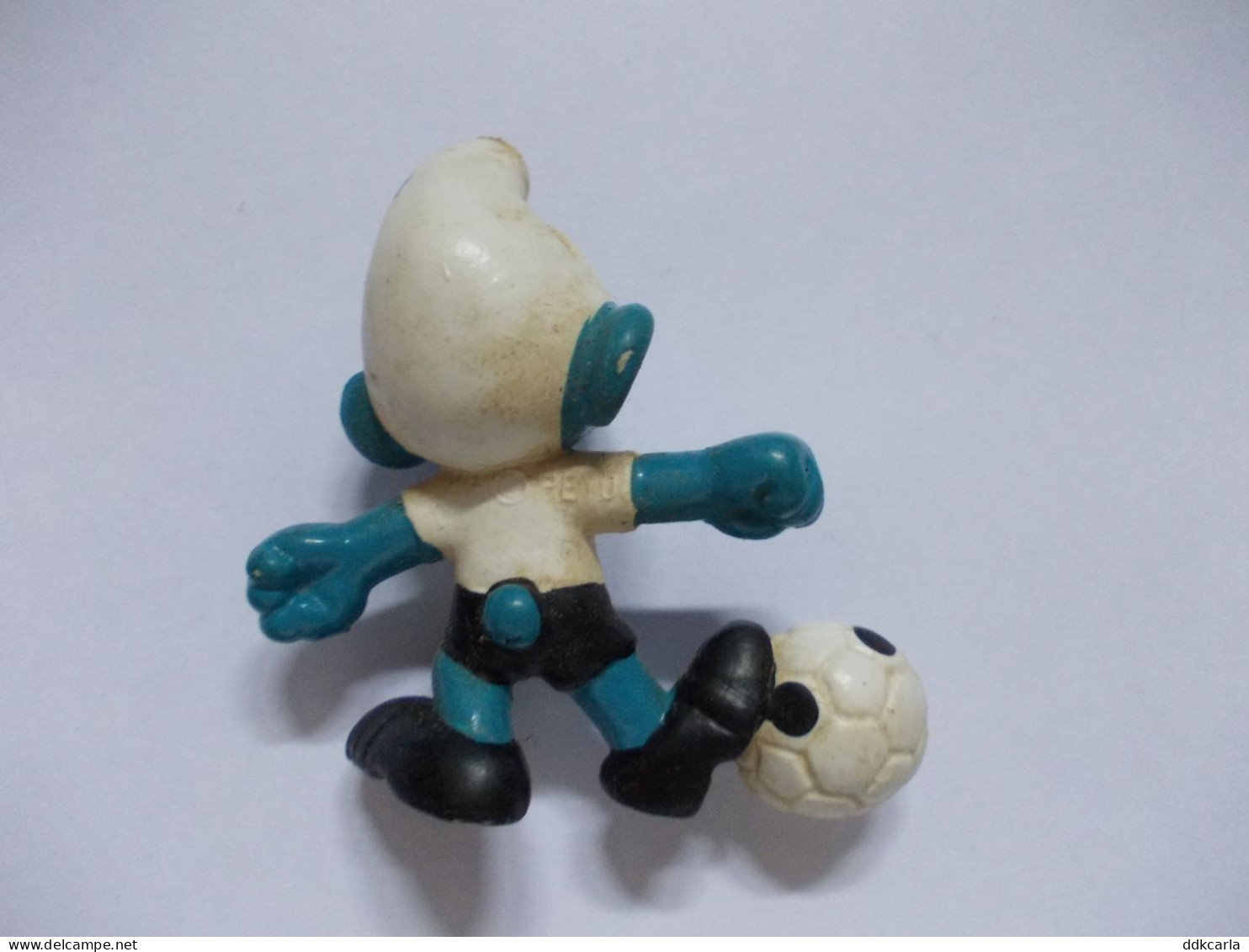 Figurine Schtroumpf / Smurf Met Voetbal - Schtroumpfs