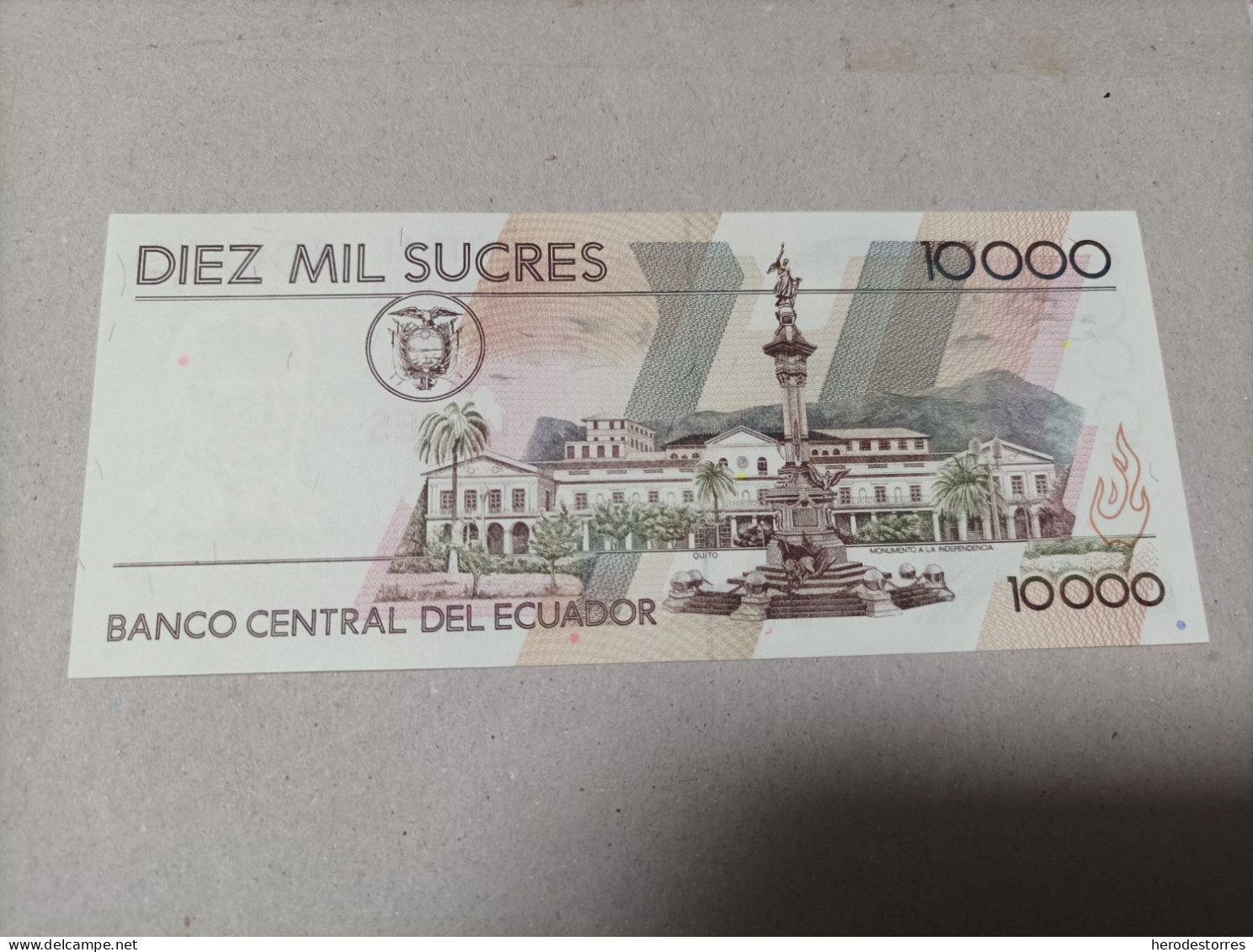 Billete De Ecuador De 10000 Sucres, Año 1999, UNC - Equateur
