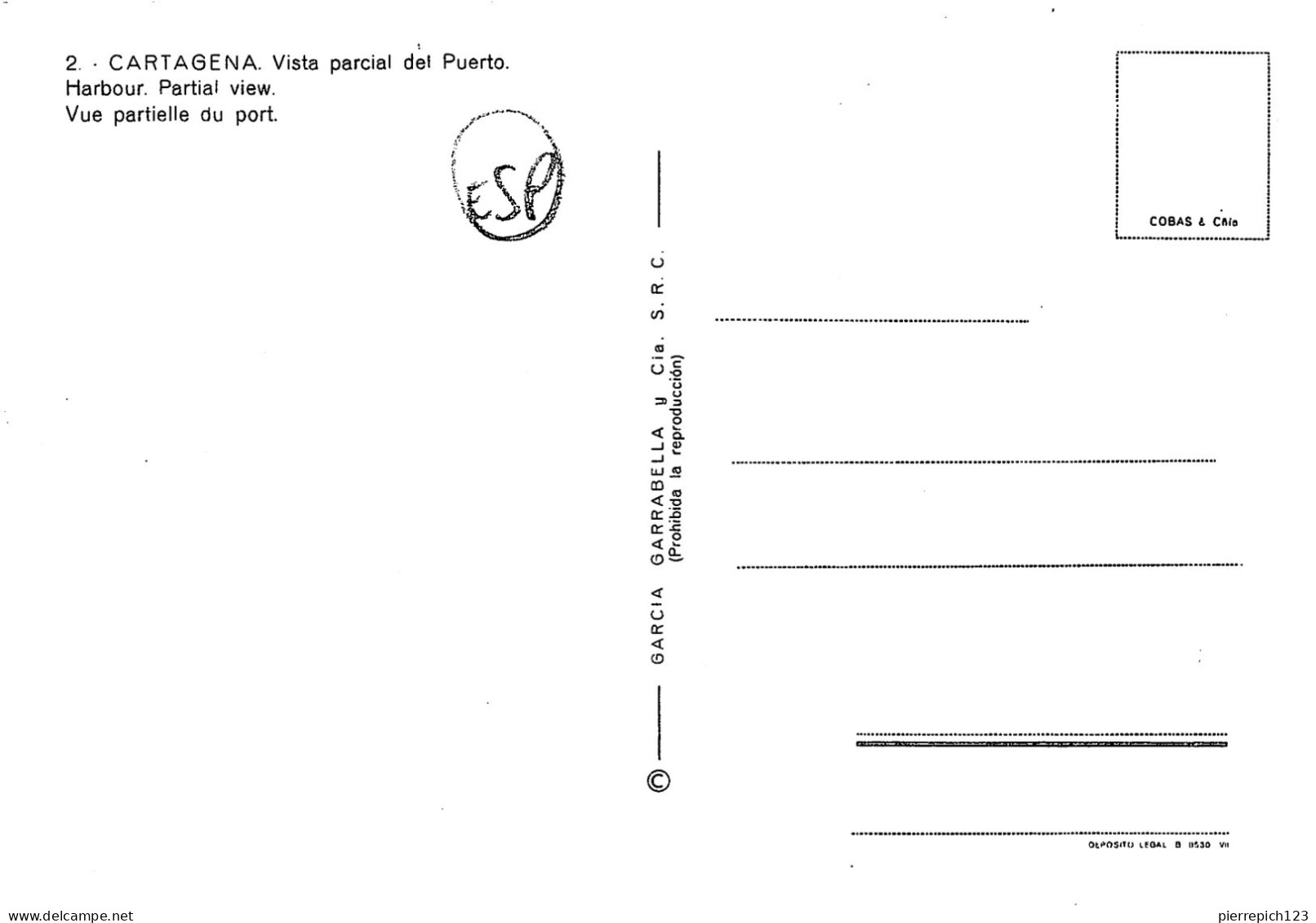 Carthagène - Vue Partielle Aérienne Du Port - Murcia