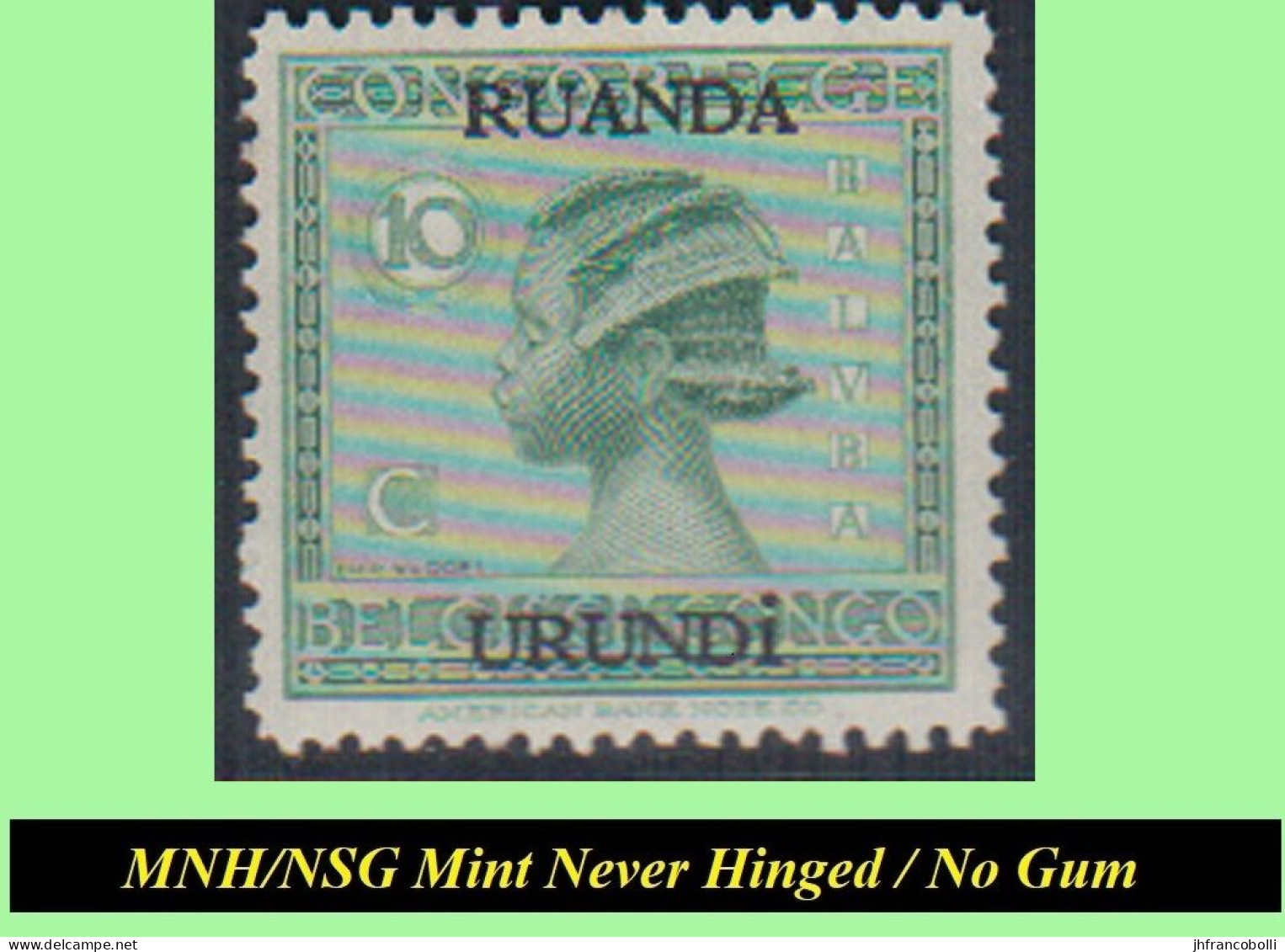 1929 ** RUANDA-URUNDI RU 079/080 MNH/NSG VLOORS + OVERPRINT  ( X  2 Stamps ) [ NO GUM ] - Unused Stamps