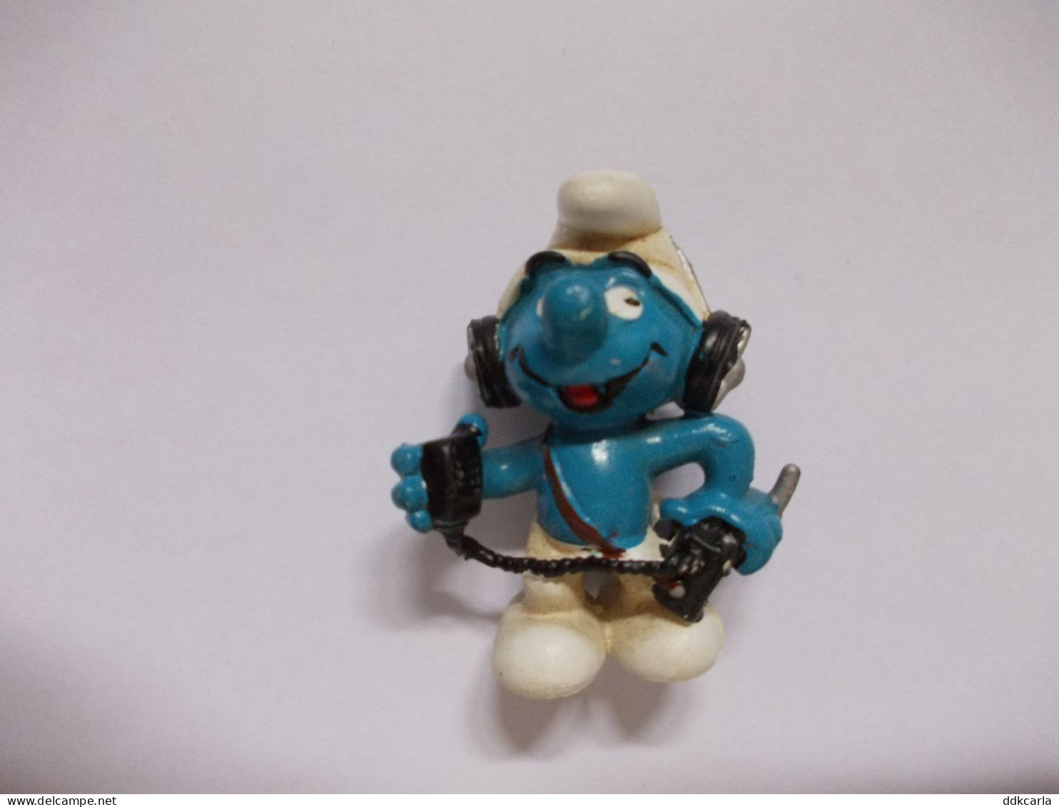 Figurine Schtroumpf / Smurf Met Radio En Koptelefoon - Schtroumpfs