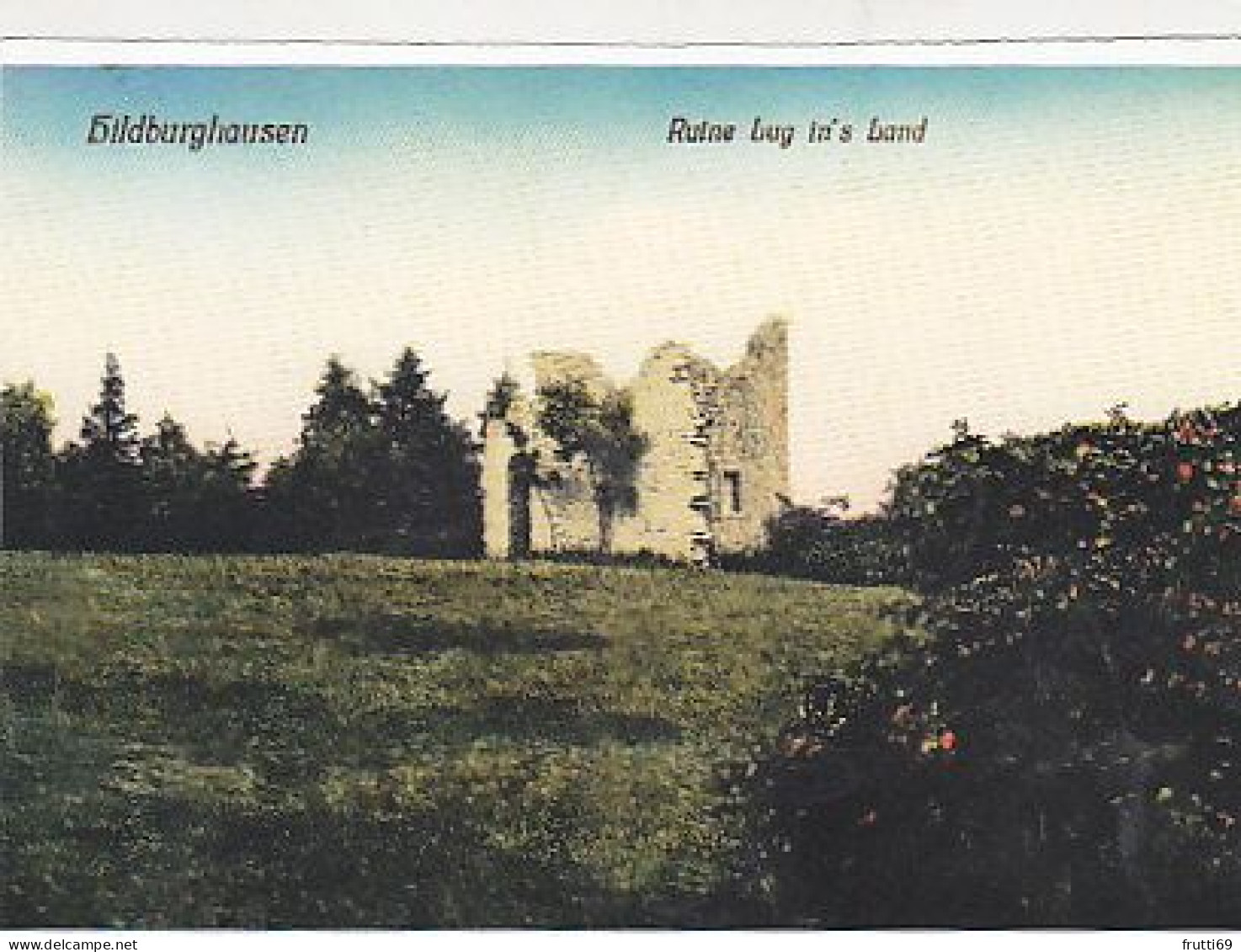 AK 202687 GERMANY - Hildburghausen - Ruine Lug In's Land - MODERN REPRODUCTION CARD - Hildburghausen