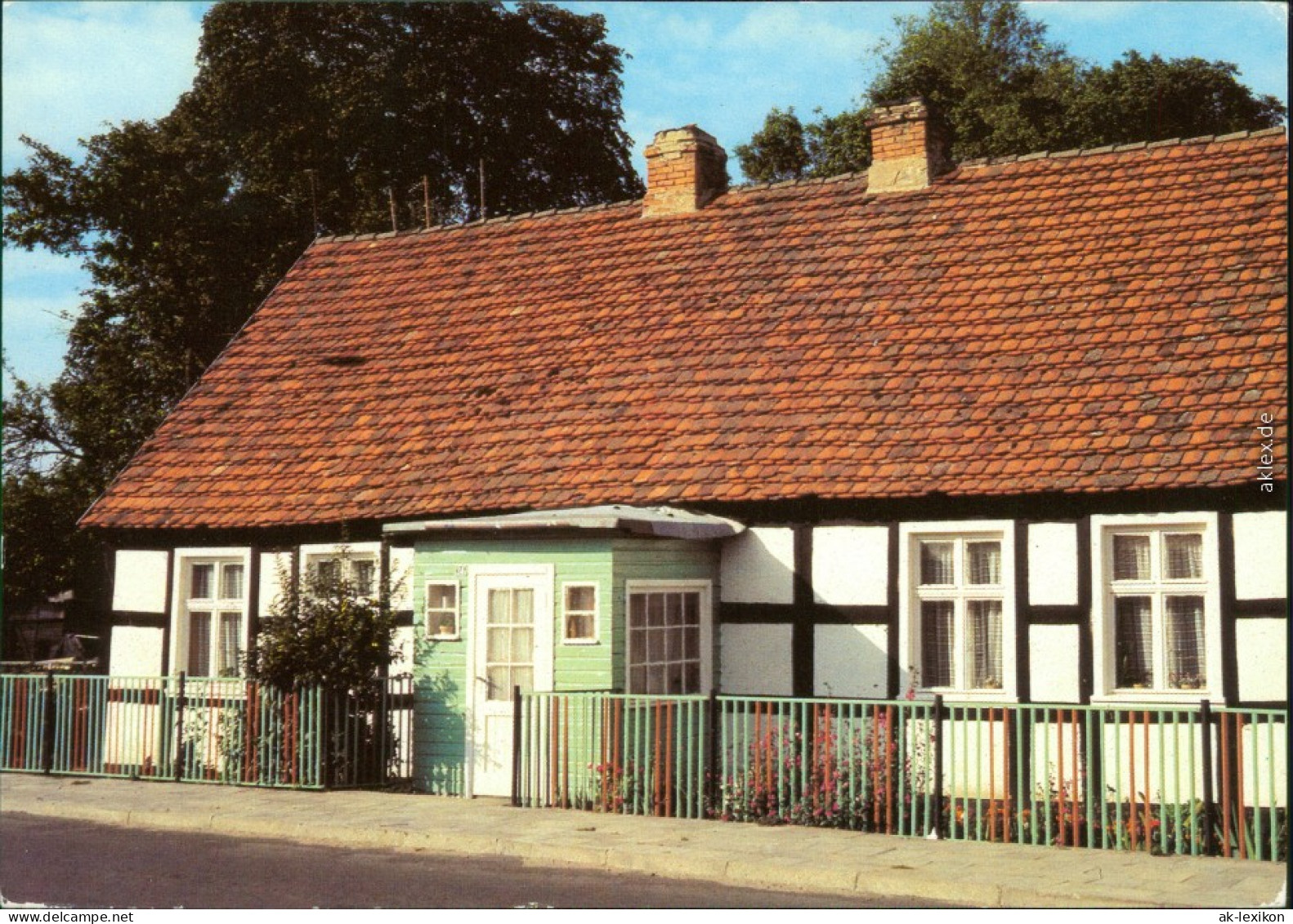 Ansichtskarte Bellin-Ueckermünde Fachwerkhaus 1982 - Ückermünde