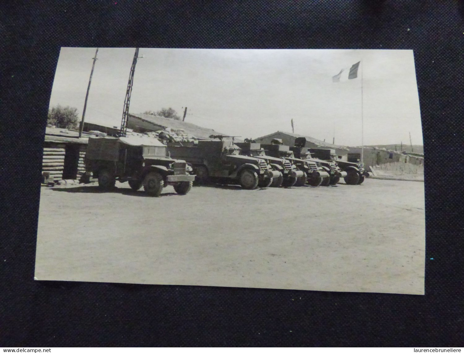 PHOTOGRAPHIES ORIGINALES - VEHICULES PELOTON TRANSMISSIONS  7E HUSSARDS - ALGERIE - 1959 - Krieg, Militär