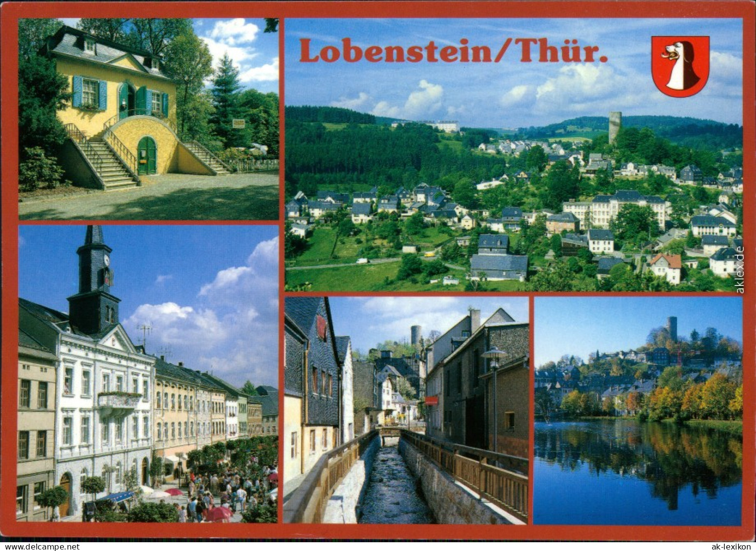 Ansichtskarte Bad Lobenstein Stadtteilansichten 2003 - Lobenstein