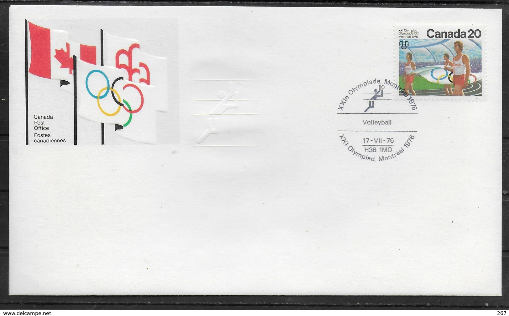 CANADA    FDC    JO 1976 Volley Ball - Volley-Ball