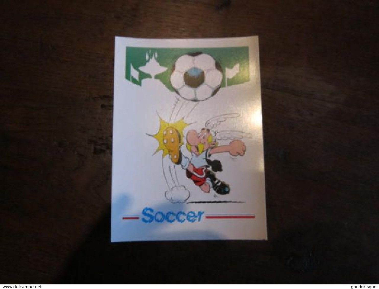 ASTERIX CARTE POSTALE  ASTERIX SOCCER POUR LE MARCHE AMERICAIN UDERZO - Astérix