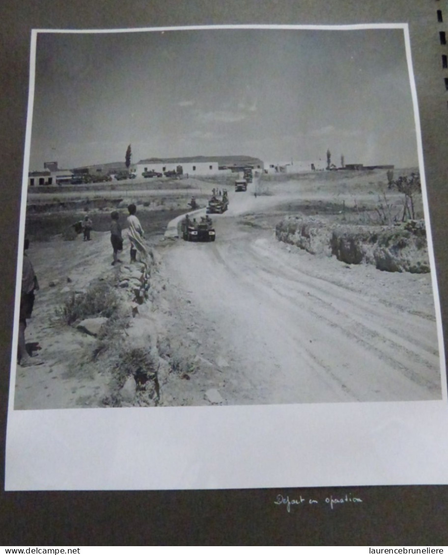 PHOTOGRAPHIES ORIGINALES - DEPART EN OPERATION- PELOTON TRANSMISSIONS  7E HUSSARDS - ALGERIE - 1959 - Guerra, Militares
