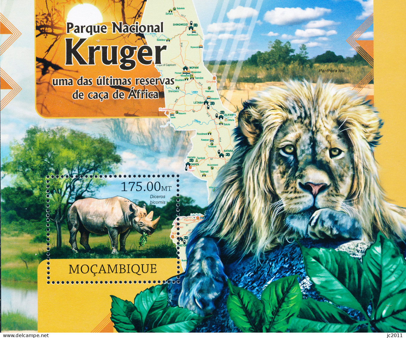 Mozambique - 2012 - Kruger National Park - MNH - Mozambique