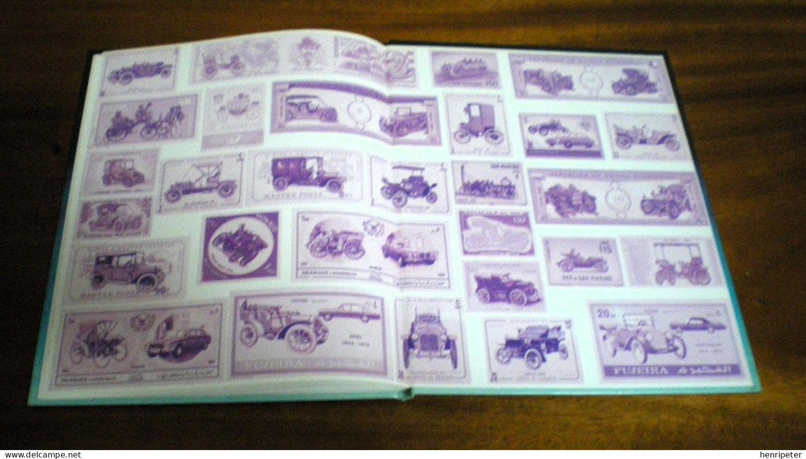 Les voitures d’autrefois par le timbre-poste – Album philatélique - FLAMMARION - Philippe DUGER - Vintage