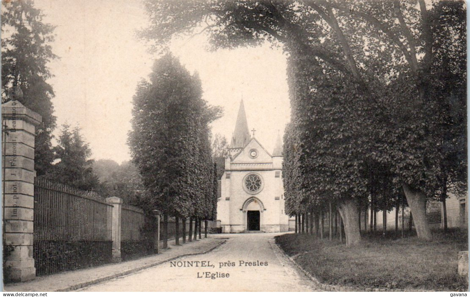 95 NOINTEL Près Presles - L'église - Nointel