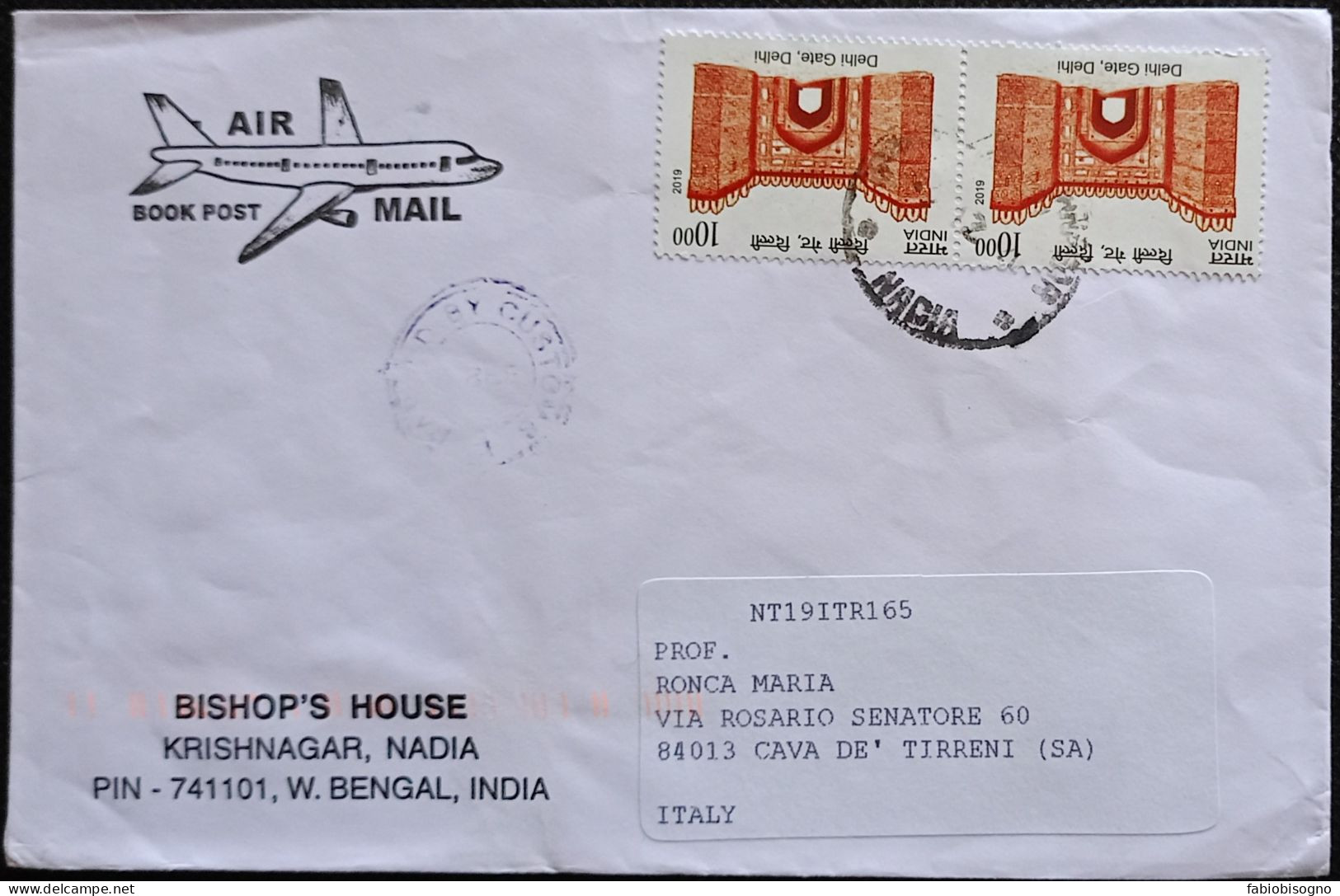 INDIA 2019 - 10,00 Dheli Gate - Letter Air Mail - Brieven En Documenten