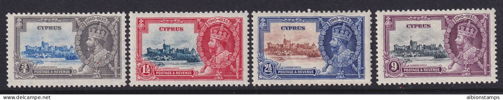 Cyprus, Scott 136-139 (SG 144-147), MLH - Chypre (...-1960)