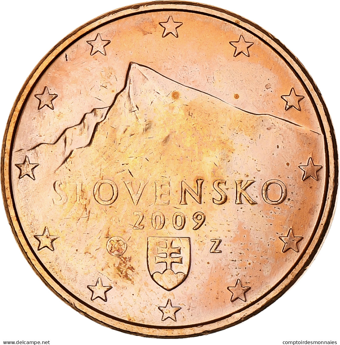 Slovaquie, 5 Euro Cent, 2009, Kremnica, SPL+, Cuivre Plaqué Acier, KM:97 - Slovacchia