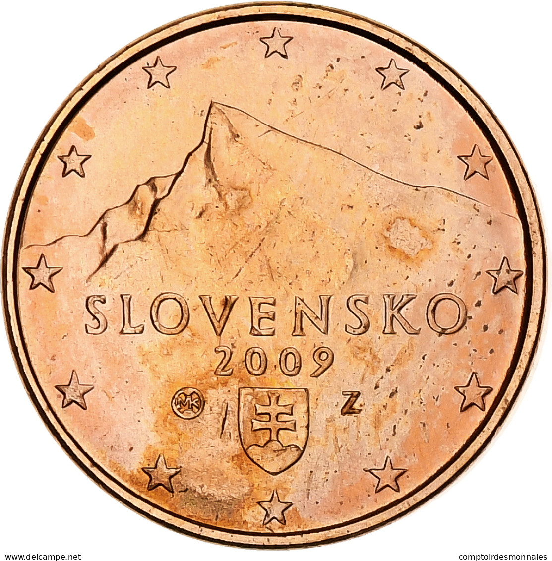 Slovaquie, Euro Cent, 2009, Kremnica, SPL+, Cuivre Plaqué Acier, KM:95 - Slovacchia