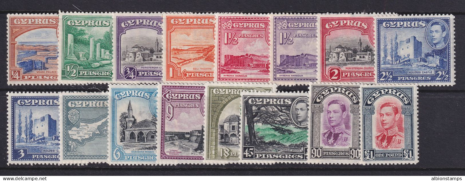 Cyprus, Scott 143-155 (SG 151-163), Mostly MLH - Cyprus (...-1960)