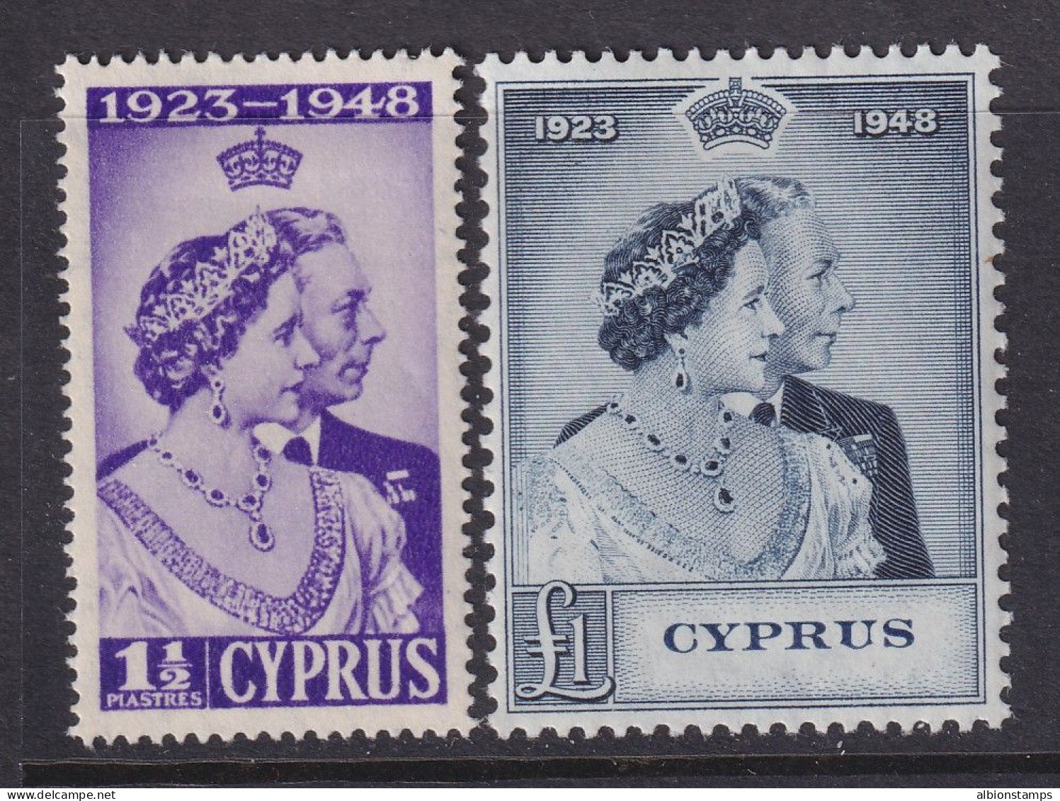 Cyprus, Scott 158-159 (SG 164-165), MHR/LH - Cyprus (...-1960)
