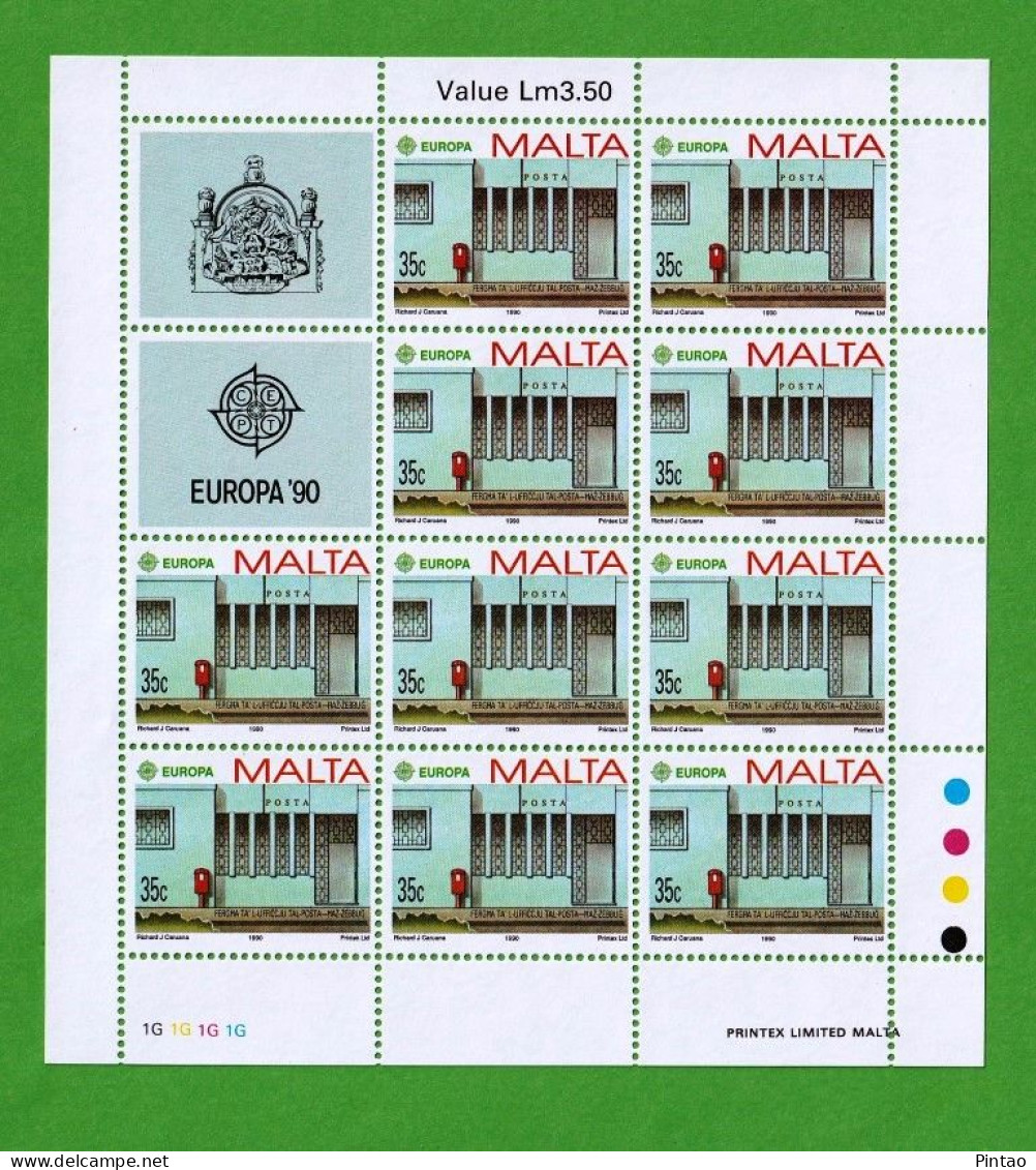 CEPT7617- MALTA 1990- MNH (EUROPA CEPT)_ 2 FM - 1990